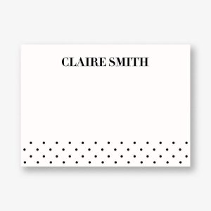 Black Dots A6 Stationery