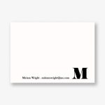 Bold Initial A6 Stationery
