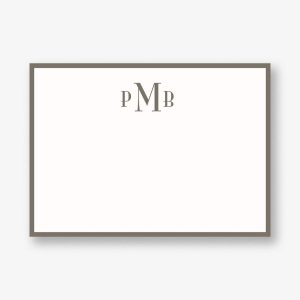 Monogram Border A6 Stationery