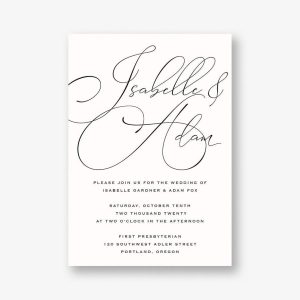 Signature Wedding Invitation