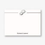 Script Initial A6 Stationery