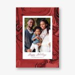 Marble Holiday Photo Card