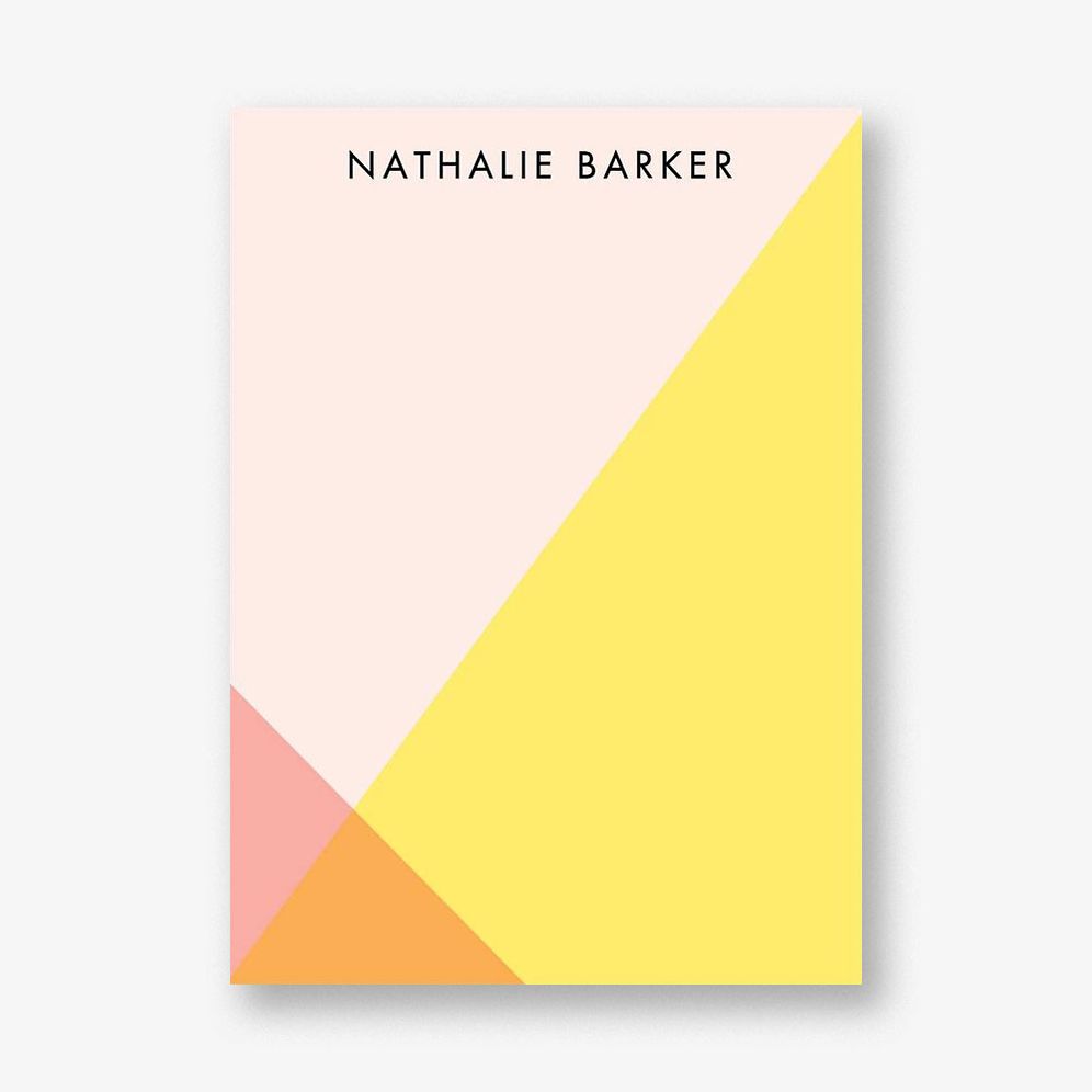 Triangle Overlay A6 Stationery