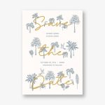Fronds of Paradise Save the Date Card