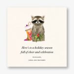 Merry Raccoon Holiday Card