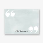 Watercolor Quotes A6 Stationery