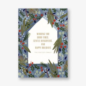 Lush Winter Holiday Card