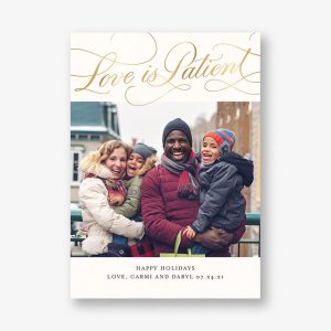 Patient Love Holiday Photo Card