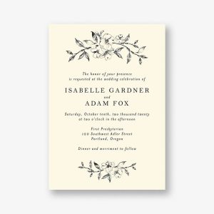 Dogwood Blossom Wedding Invitation