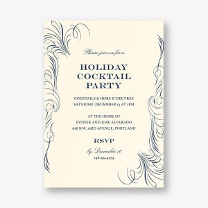 Flourish Holiday Party Invitation
