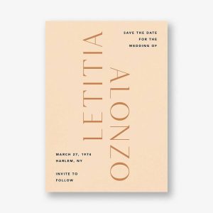 Twin Flames Save the Date Card