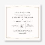 Fineline Foil Wedding Invitation