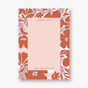 Pink Red Floral Stationery