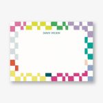 Checkered Stationery