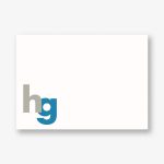 Block Initials A6 Stationery