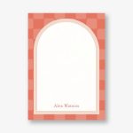 Checkered Arch Stationery