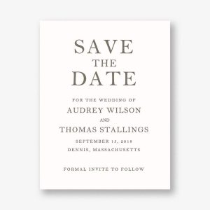 Fitzgerald Save the Date Card