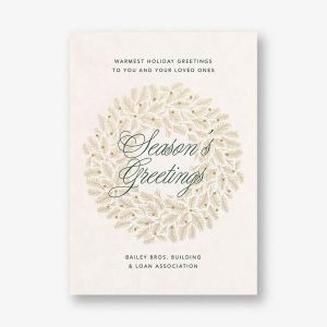 Let it Glow Cream Holiday Card