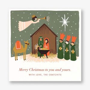 Vintage Nativity Holiday Card