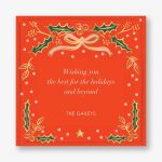 Holly Christmas Holiday Card