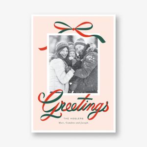 All Tied Up Holiday Photo Card