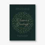 Let It Glow Teal Holiday Card