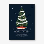 Tinsel Tree Holiday Invitation