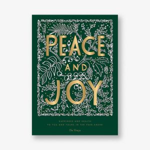 Evergreen Peace Holiday Card