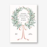 Holly Wreath Holiday Card