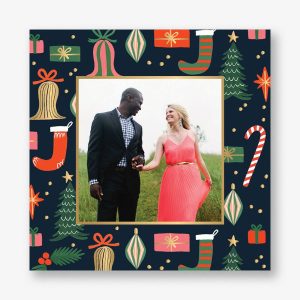 Christmas Spirit Frame Holiday Photo Card