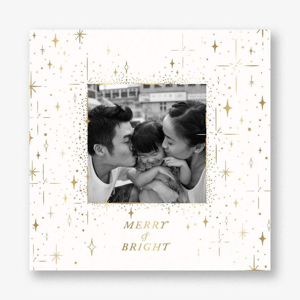 Twinkling Stars Holiday Photo Card