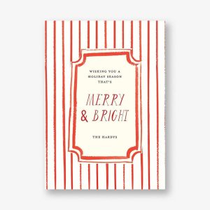 Merriest Stripes Holiday Card