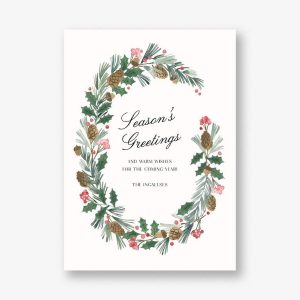 Farmhouse Garland Holiday Card