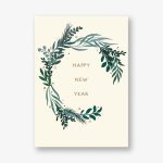 Botanical New Year Photo Card