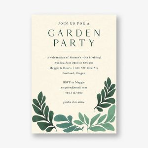 Greenery Party Invitation