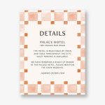 Organic Check Orange Information Card