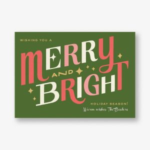 Bright Holiday Holiday Card