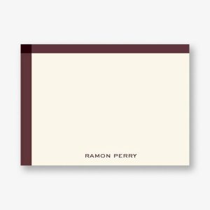 Oxblood Framed Stationery