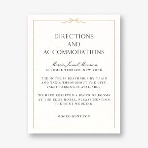 Bow Border Foil Information Card