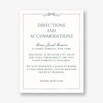 Bow Border Blue Information Card