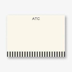 Black Alto Stripe Stationery