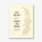 Wild Meadows Cream Save the Date Card