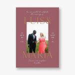 Simply Us Mauve Wedding Invitation