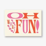 Just for Fun Pink Holiday Card