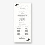 Black and White Floral Program