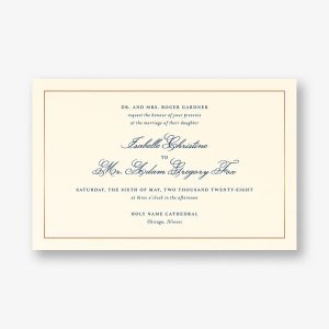 Simply Traditional Wedding Invitation