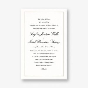 Timeless Elegance Wedding Invitation