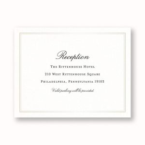Timeless Elegance Information Card