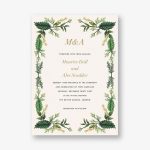 Evergreen Bough Wedding Invitation