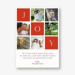 Joy Grid Holiday Photo Card